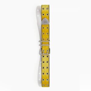 H&M H2 Leather Yellow and Black Belt